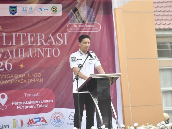 Walikota Riyanda Putra Membuka Festival Literasi Kota Sawahlunto